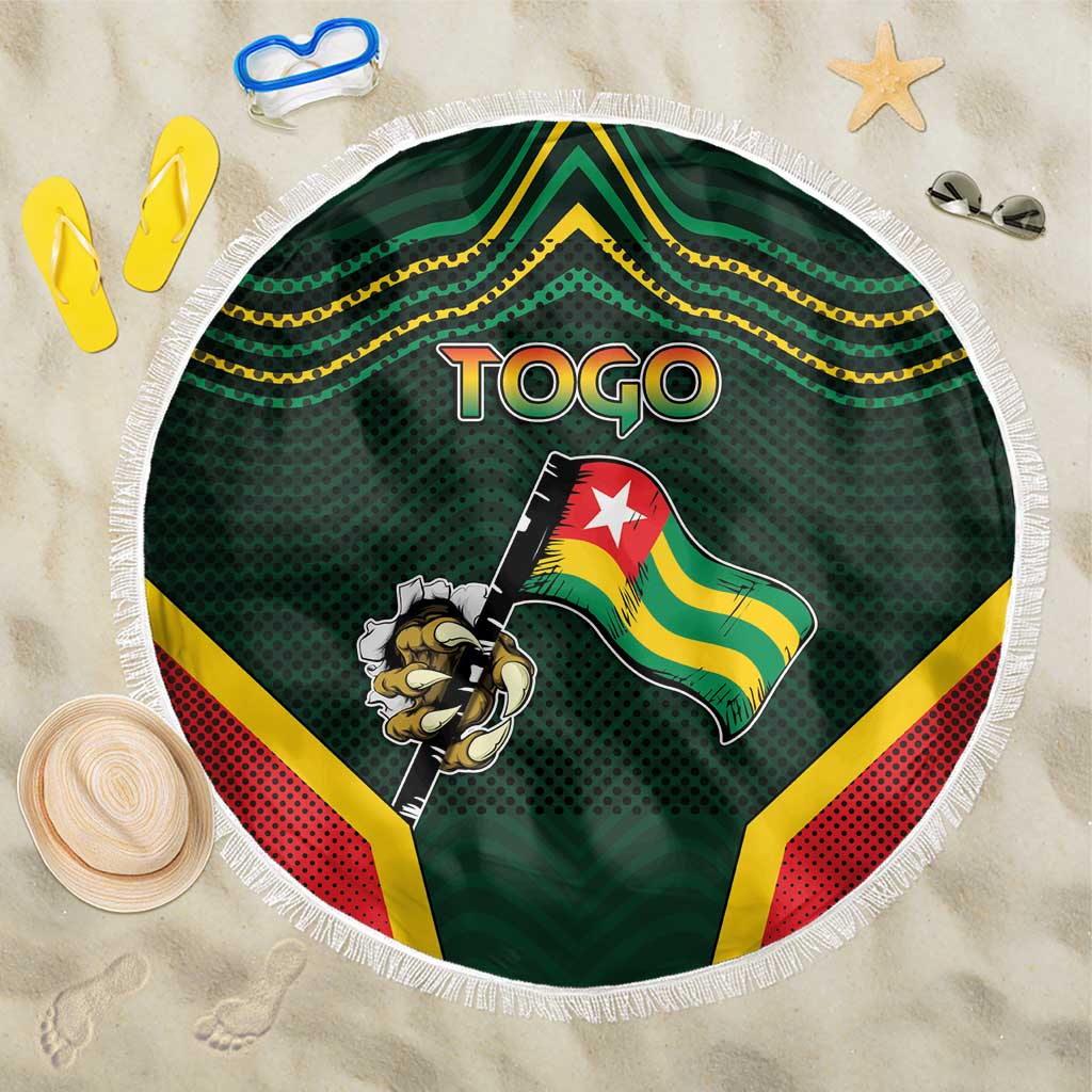 Togo Beach Blanket Lion Claw Flag Sport Style - Wonder Print Shop