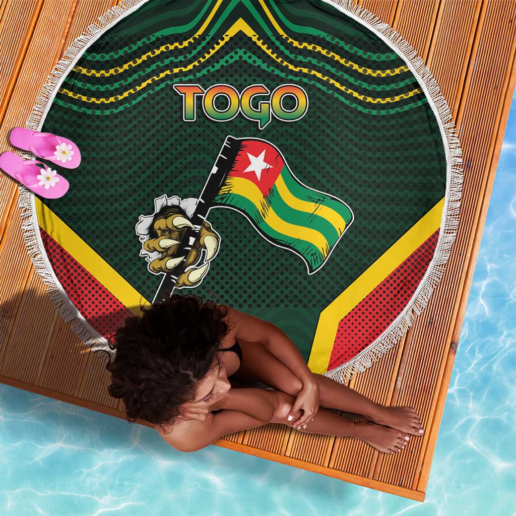 Togo Beach Blanket Lion Claw Flag Sport Style - Wonder Print Shop