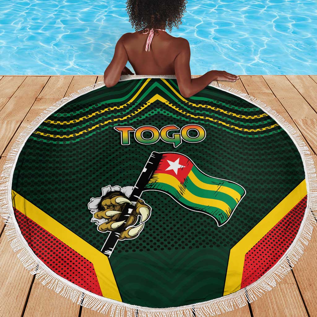 Togo Beach Blanket Lion Claw Flag Sport Style - Wonder Print Shop