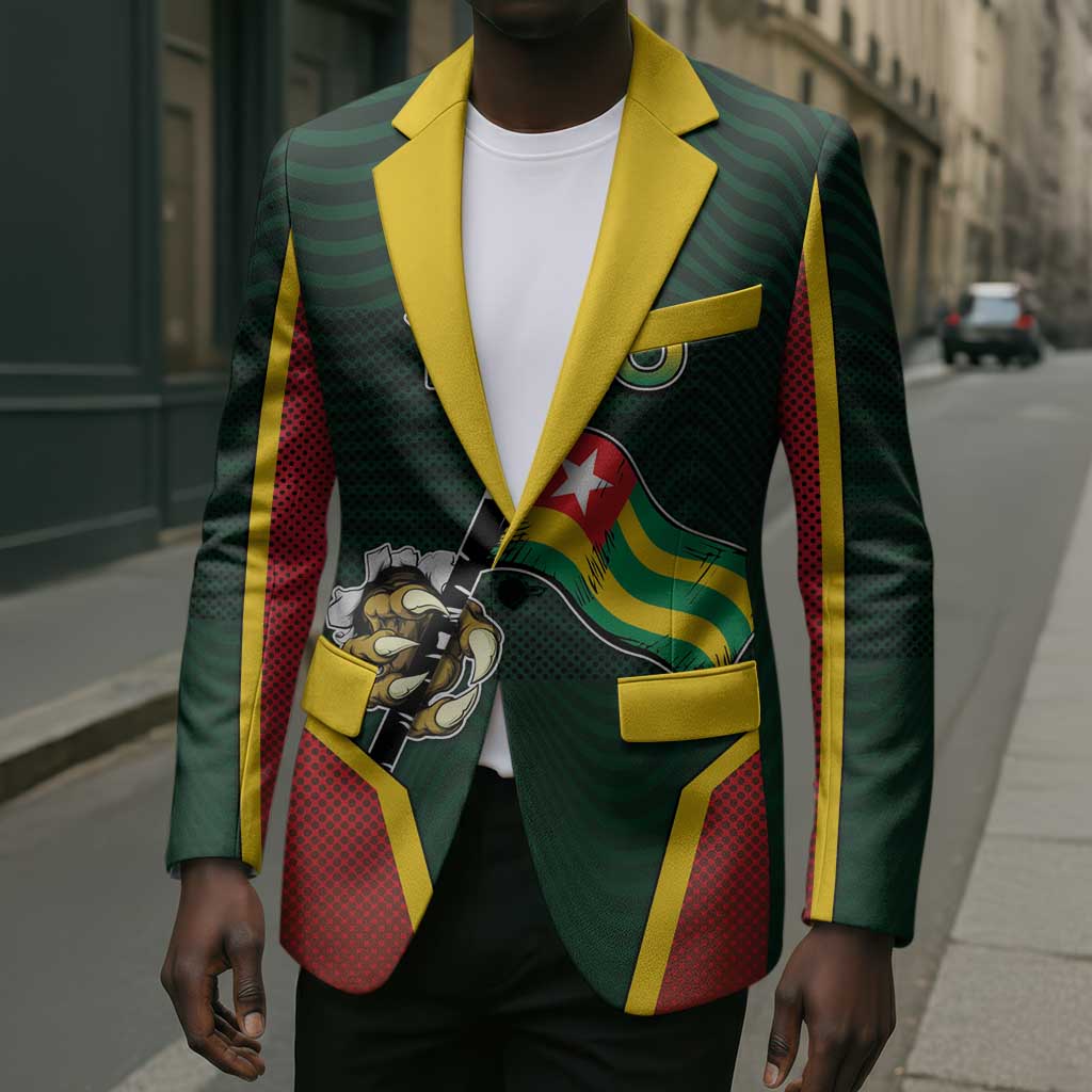 Personalized Togo Blazer Lion Claw Flag Sport Style - Wonder Print Shop