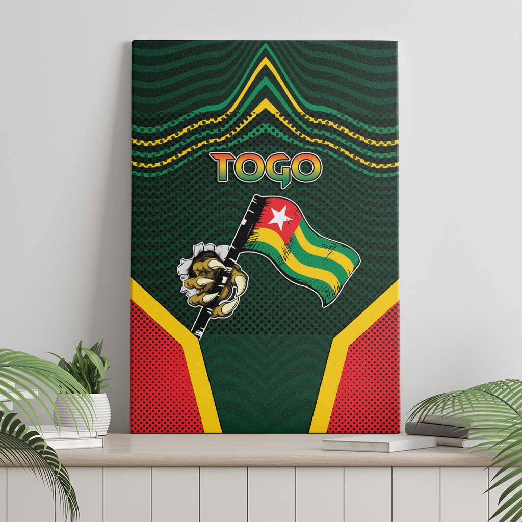 Togo Canvas Wall Art Lion Claw Flag Sport Style - Wonder Print Shop