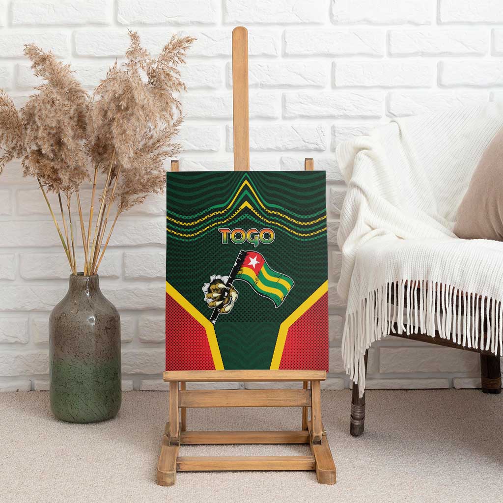 Togo Canvas Wall Art Lion Claw Flag Sport Style - Wonder Print Shop