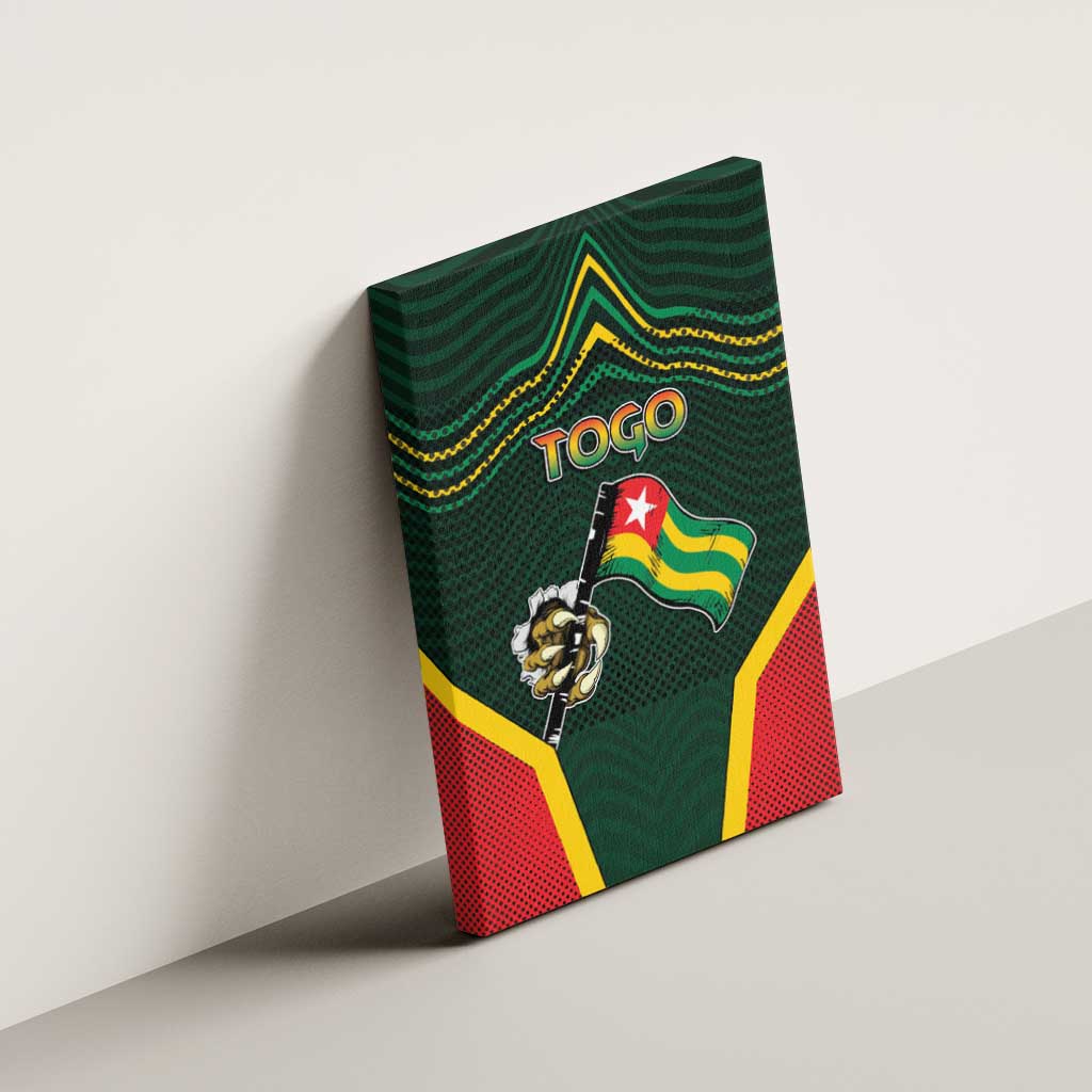 Togo Canvas Wall Art Lion Claw Flag Sport Style - Wonder Print Shop