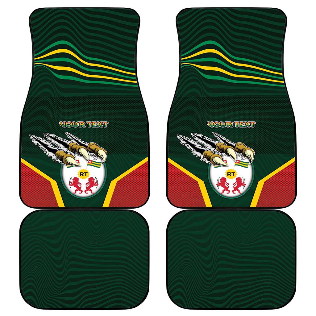 Personalized Togo Car Mats Lion Claw Flag Sport Style - Wonder Print Shop