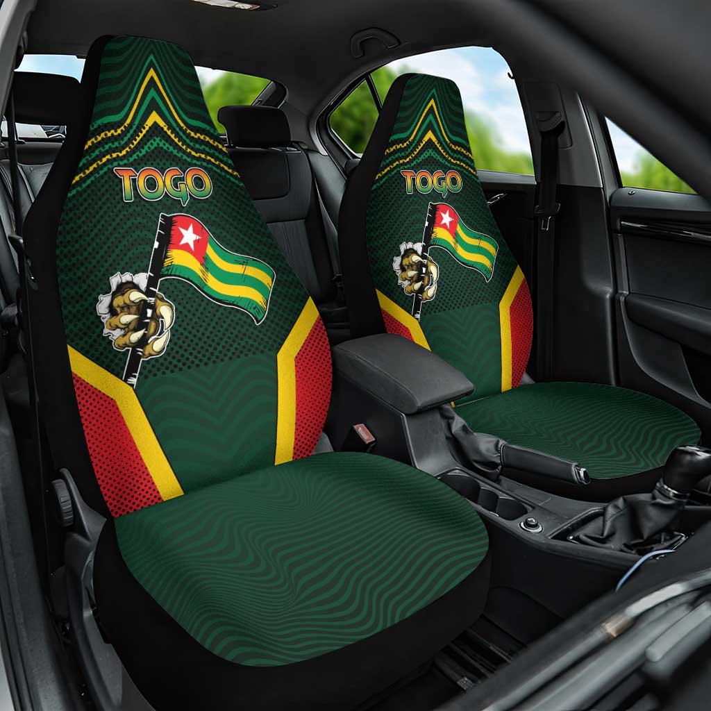 Togo Car Seat Cover Lion Claw Flag Sport Style - Wonder Print Shop