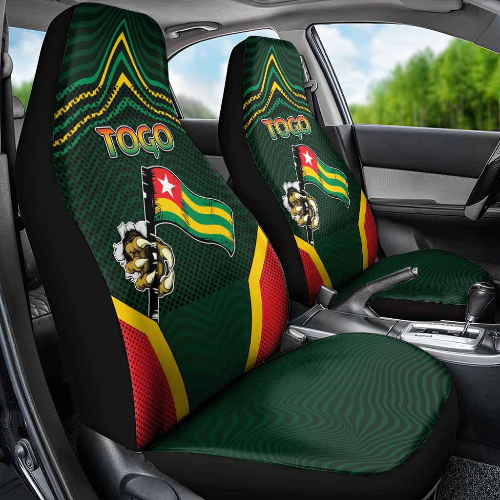 Togo Car Seat Cover Lion Claw Flag Sport Style - Wonder Print Shop