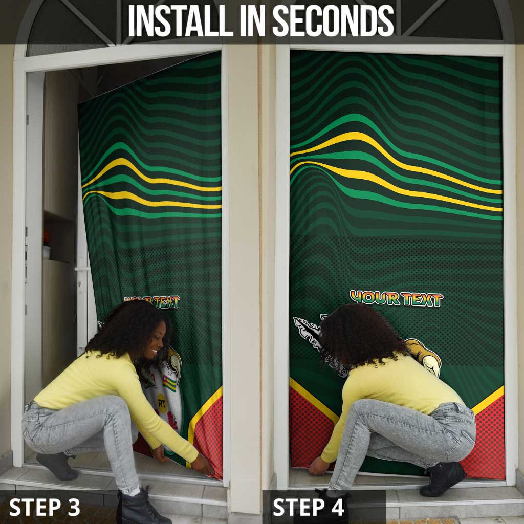 Personalized Togo Door Cover Lion Claw Flag Sport Style - Wonder Print Shop