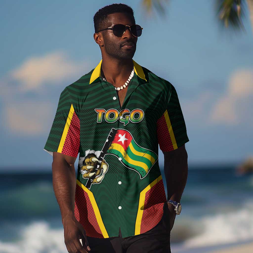 Personalized Togo Hawaiian Shirt Lion Claw Flag Sport Style - Wonder Print Shop
