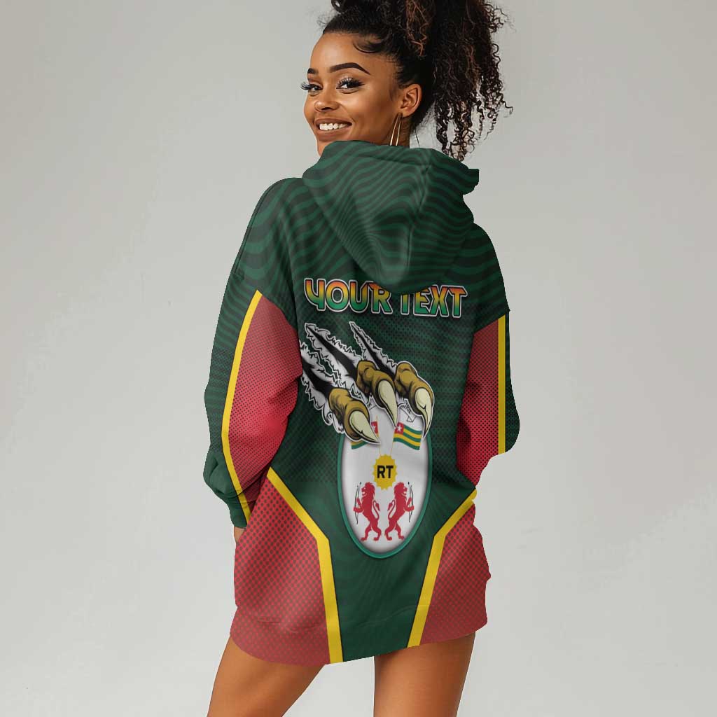 Personalized Togo Hoodie Dress Lion Claw Flag Sport Style - Wonder Print Shop