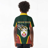 Personalized Togo Kid Polo Shirt Lion Claw Flag Sport Style - Wonder Print Shop