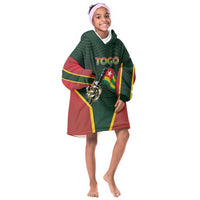 Personalized Togo Kid Wearable Blanket Hoodie Lion Claw Flag Sport Style - Wonder Print Shop