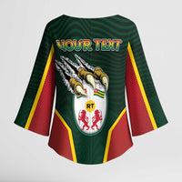 Personalized Togo Kimono Sleeve Blouse Lion Claw Flag Sport Style - Wonder Print Shop