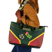 Togo Leather Tote Bag Lion Claw Flag Sport Style - Wonder Print Shop