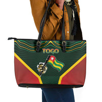 Togo Leather Tote Bag Lion Claw Flag Sport Style - Wonder Print Shop