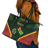 Togo Leather Tote Bag Lion Claw Flag Sport Style - Wonder Print Shop