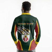 Personalized Togo Long Sleeve Polo Shirt Lion Claw Flag Sport Style - Wonder Print Shop