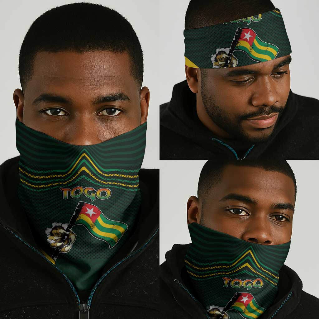 Togo Neck Gaiter Lion Claw Flag Sport Style - Wonder Print Shop