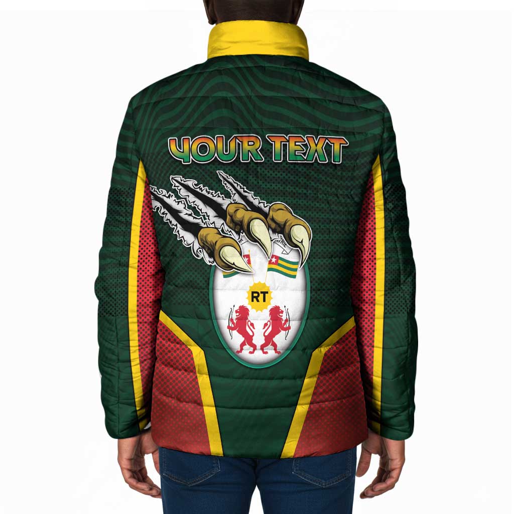 Personalized Togo Padded Jacket Lion Claw Flag Sport Style - Wonder Print Shop