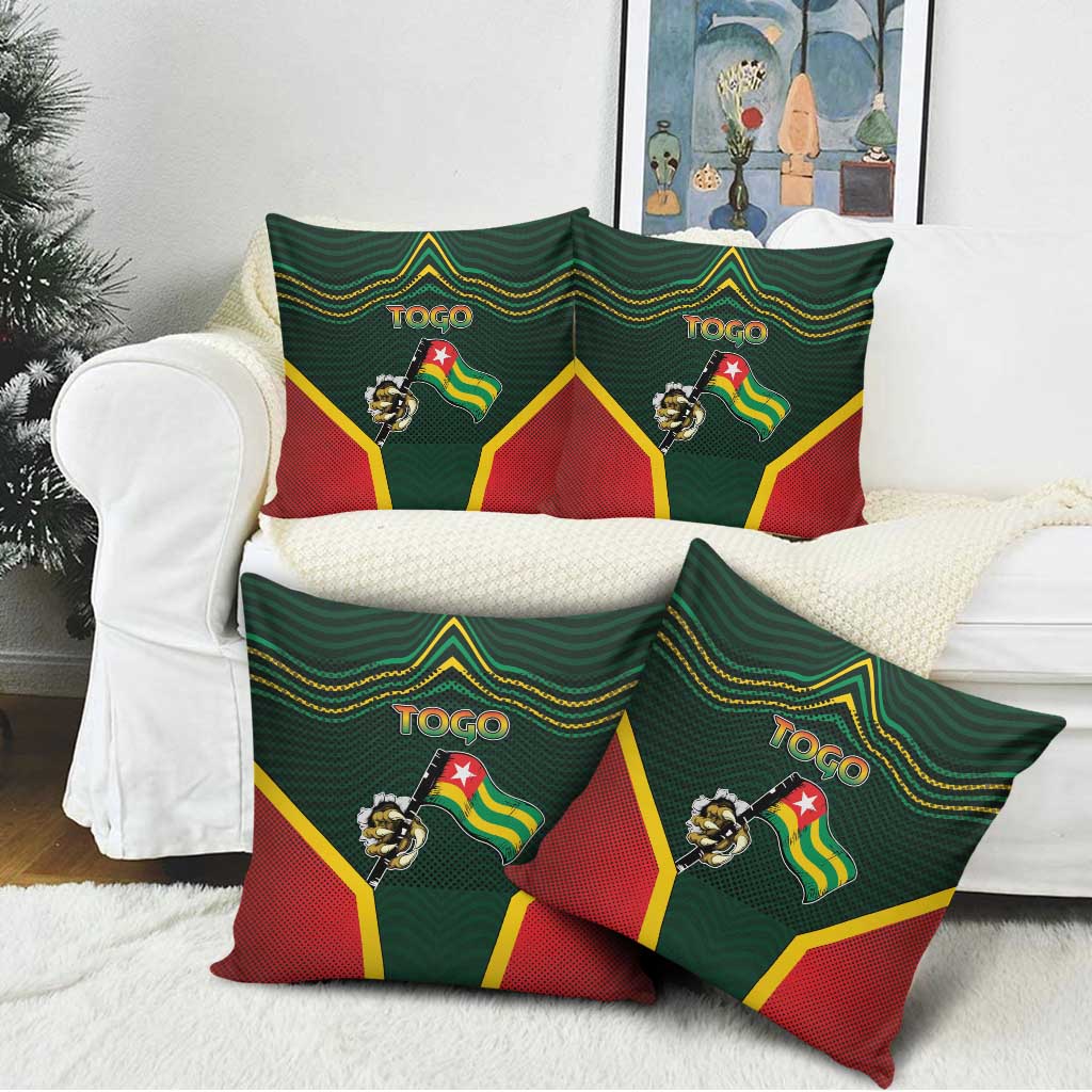 Togo Pillow Cover Lion Claw Flag Sport Style - Wonder Print Shop