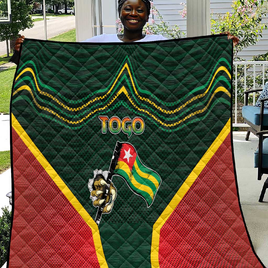 Togo Quilt Lion Claw Flag Sport Style - Wonder Print Shop