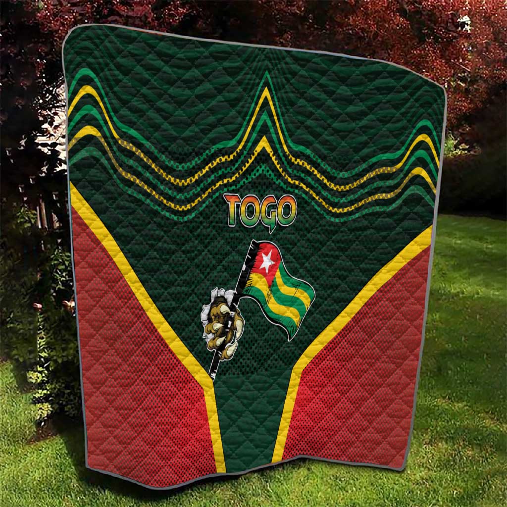 Togo Quilt Lion Claw Flag Sport Style - Wonder Print Shop