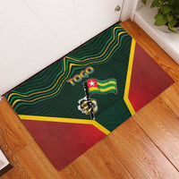 Togo Rubber Doormat Lion Claw Flag Sport Style - Wonder Print Shop