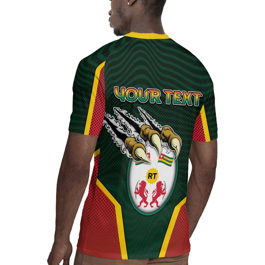 Personalized Togo Rugby Jersey Lion Claw Flag Sport Style - Wonder Print Shop