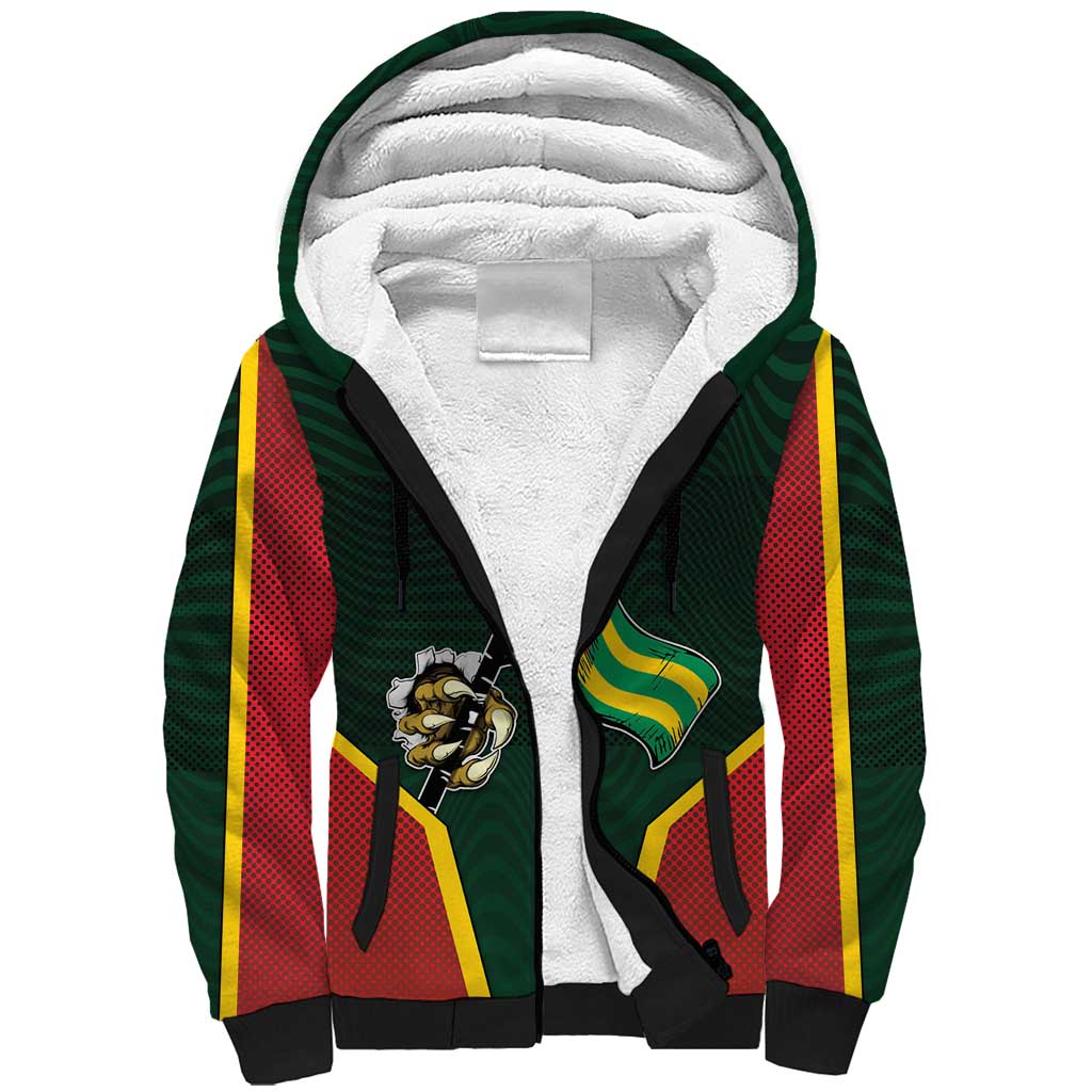 Personalized Togo Sherpa Hoodie Lion Claw Flag Sport Style - Wonder Print Shop