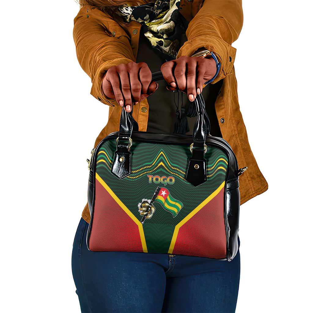 Togo Shoulder Handbag Lion Claw Flag Sport Style - Wonder Print Shop