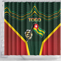 Togo Shower Curtain Lion Claw Flag Sport Style - Wonder Print Shop