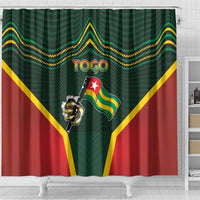 Togo Shower Curtain Lion Claw Flag Sport Style - Wonder Print Shop
