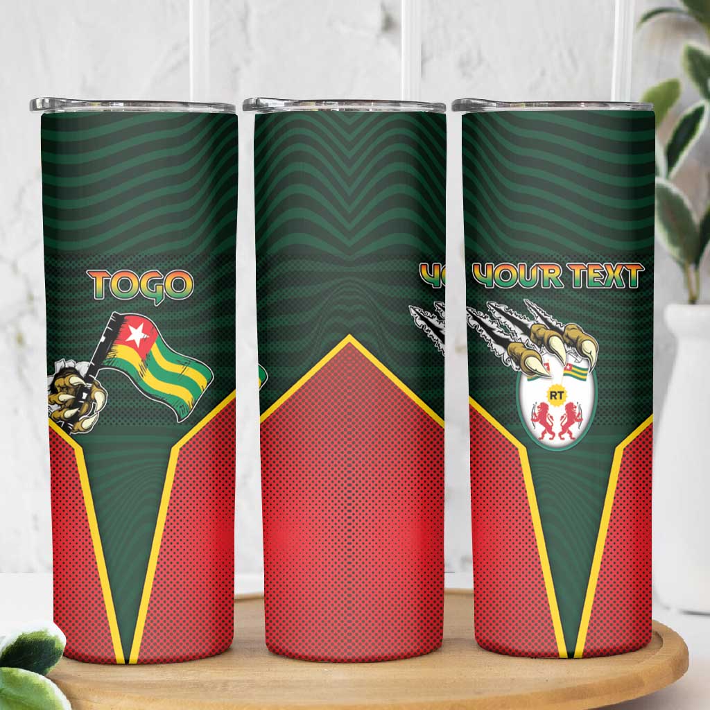 Personalized Togo Skinny Tumbler Lion Claw Flag Sport Style - Wonder Print Shop