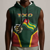 Personalized Togo Sleeveless Hoodie Lion Claw Flag Sport Style - Wonder Print Shop