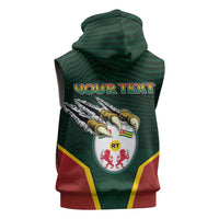 Personalized Togo Sleeveless Zip Hoodie Lion Claw Flag Sport Style - Wonder Print Shop