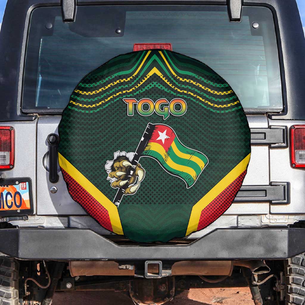 Togo Spare Tire Cover Lion Claw Flag Sport Style - Wonder Print Shop