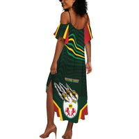 Personalized Togo Summer Maxi Dress Lion Claw Flag Sport Style - Wonder Print Shop