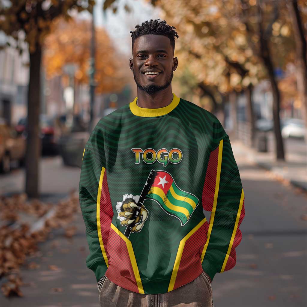 Personalized Togo Sweatshirt Lion Claw Flag Sport Style - Wonder Print Shop