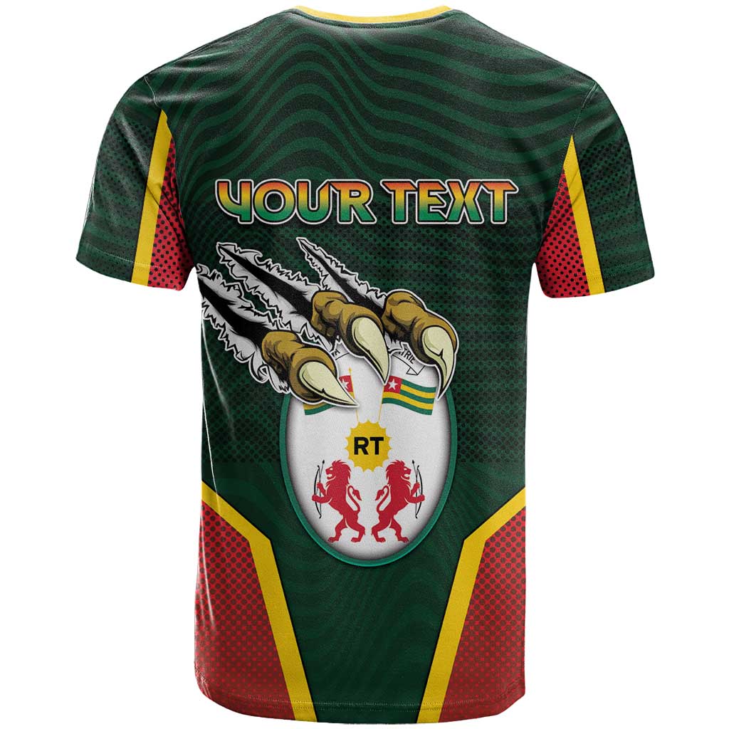 Personalized Togo T shirt Lion Claw Flag Sport Style - Wonder Print Shop