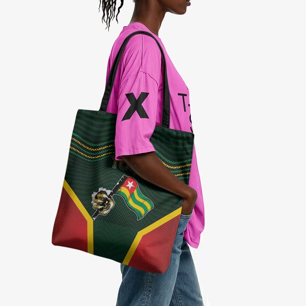 Togo Tote Bag Lion Claw Flag Sport Style - Wonder Print Shop