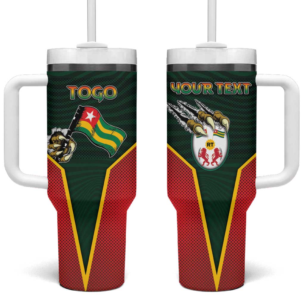 Personalized Togo Tumbler With Handle Lion Claw Flag Sport Style - Wonder Print Shop