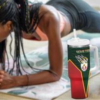 Personalized Togo Tumbler With Handle Lion Claw Flag Sport Style - Wonder Print Shop