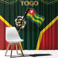 Togo Window Curtain Lion Claw Flag Sport Style - Wonder Print Shop