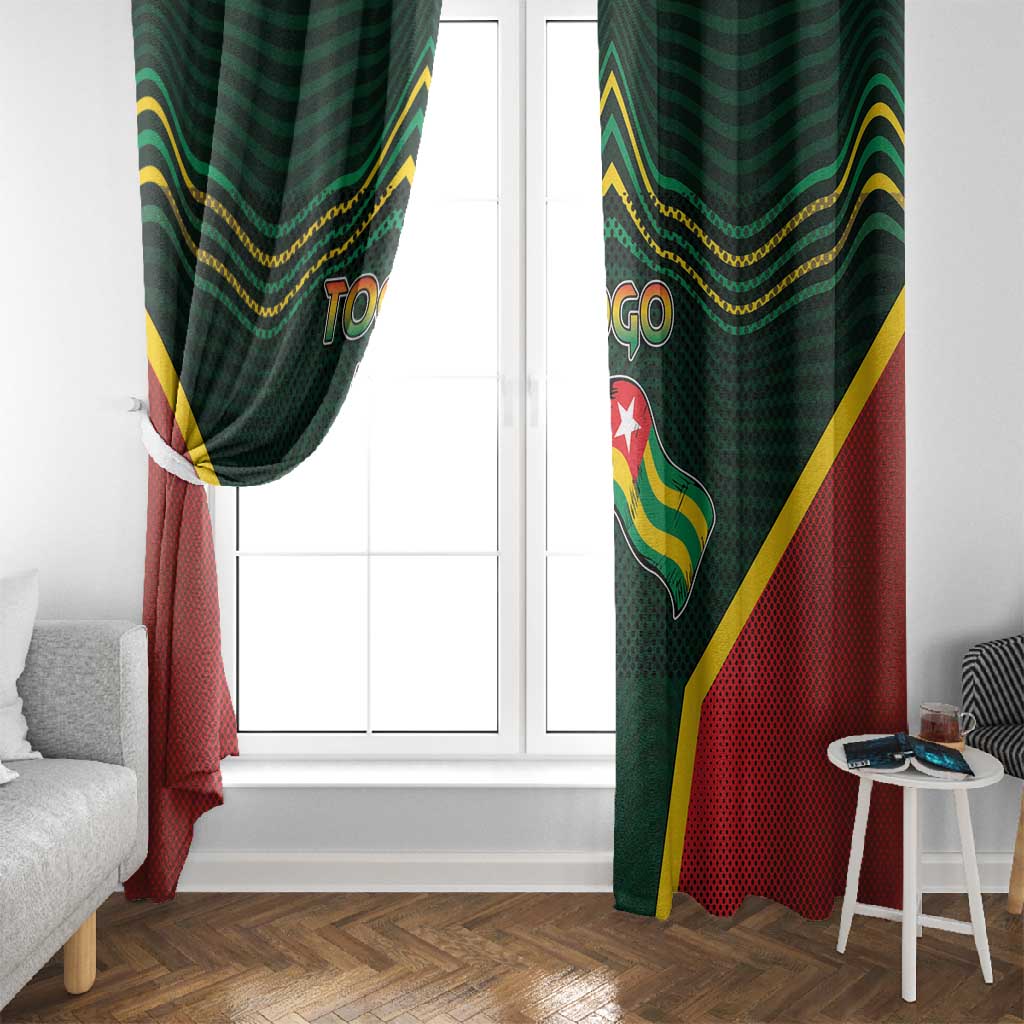 Togo Window Curtain Lion Claw Flag Sport Style - Wonder Print Shop