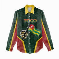 Personalized Togo Women Casual Shirt Lion Claw Flag Sport Style - Wonder Print Shop