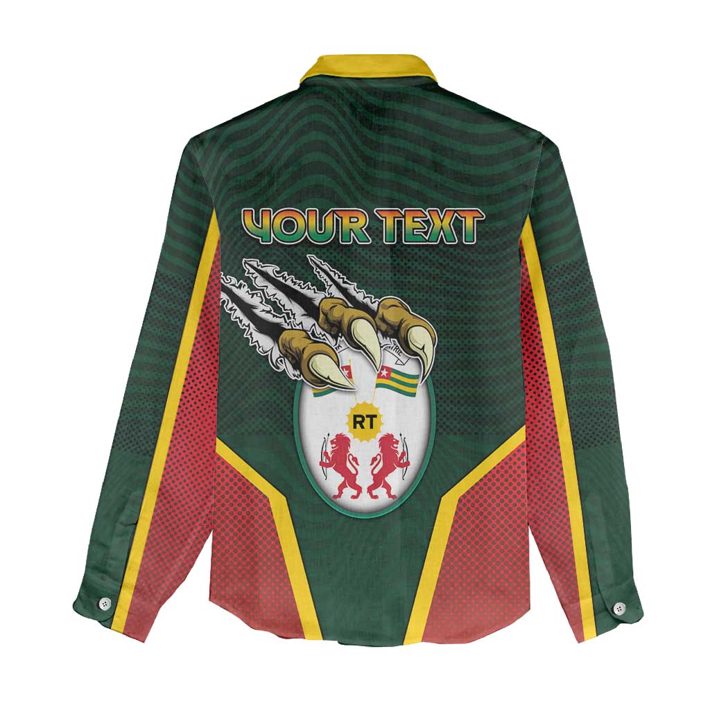 Personalized Togo Women Casual Shirt Lion Claw Flag Sport Style - Wonder Print Shop