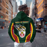 Personalized Togo Zip Hoodie Lion Claw Flag Sport Style - Wonder Print Shop