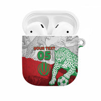 Custom Iran Football AirPods Case Leopard Comic Manga Art Style