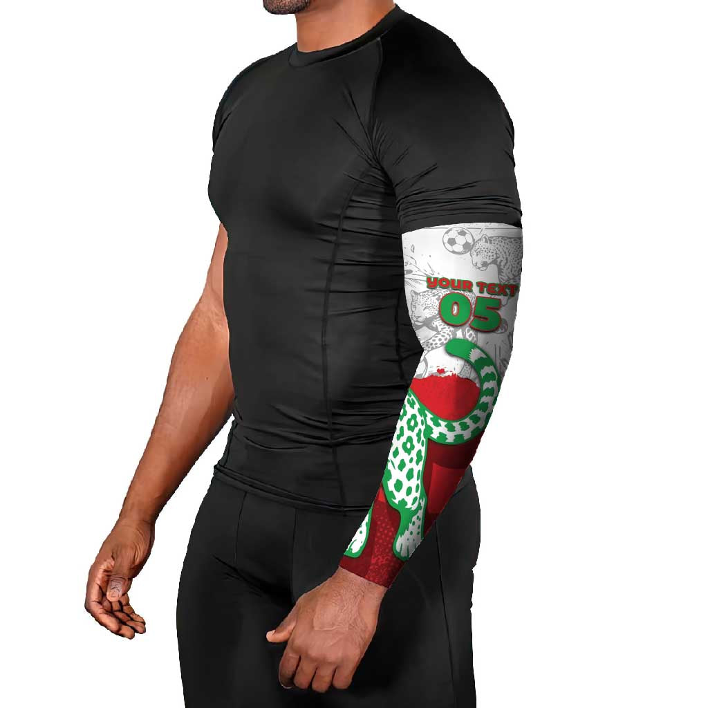 Custom Iran Football Arm Sleeves Leopard Comic Manga Art Style