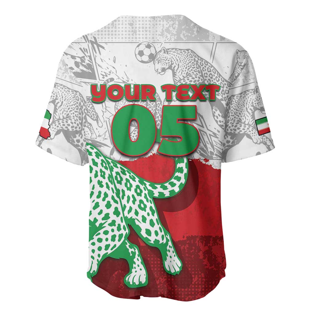 Custom Iran Football Baseball Jersey Leopard Comic Manga Art Style
