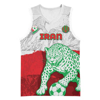 Custom Iran Football Basketball Jersey Leopard Comic Manga Art Style
